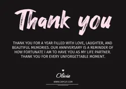 Non-Marketing Personal Sharing anniversaries thank you cards