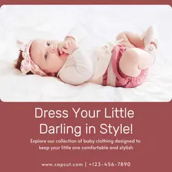 Fashion Baby Clothing Display Instagram Post