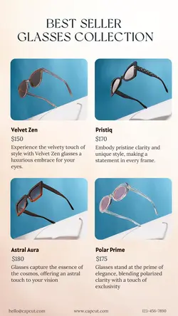 Fashion Glasses Display Products Instagram Story
