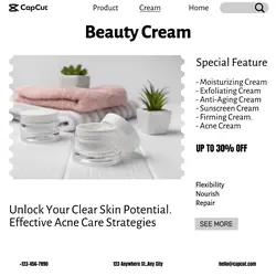 Beauty Cream Sale Promotion 