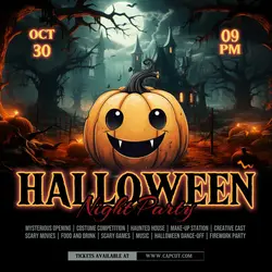 Halloween Night Party Promotion Instagram Post