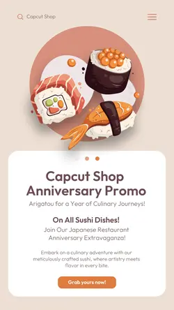 Food Sushi Sale Instagram Story