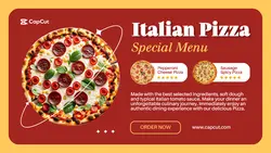 Food Italian Pizza Promotion Twitter Post