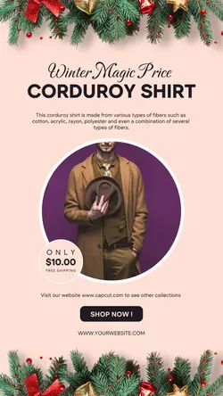 clothing Promosi Fashion Winter Instagram Story