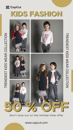 Fashion Kids Wear Product Display Instagram Story