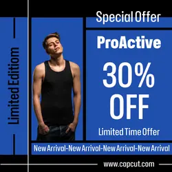 Product Fashion Limited Time Offer - Black & Blue Style