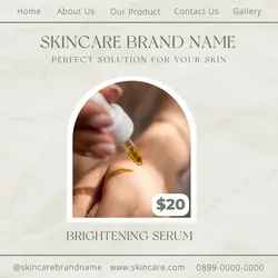 Skincare Serum Product Display Instagram Feed