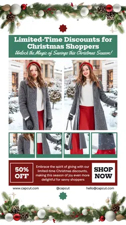 Christmas Day Sales Promotion Fashion Tiktok