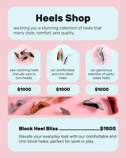 Fashion Heels Shop Display