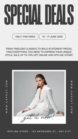 Minimal Women Fashion Sales Promotion Story