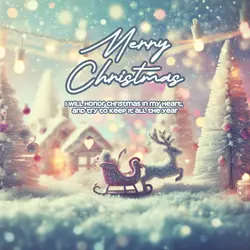 Merry Christmas Greetings Linkedin Post