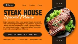 Food Steak House Special Menu Promotion Twitter