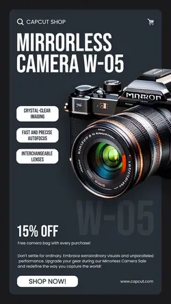 Electronic Camera Sale Instagram story