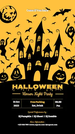Halloween Party In Story Instagram Size