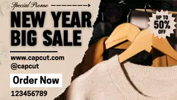New Year Big Sale Fashion Facebook Cover