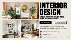 Household Interior Design Promotion Twitter
