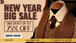 New Year Big Sale Facebook Cover
