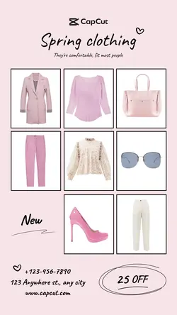 Clothing & Shoes Spring clothing Online event