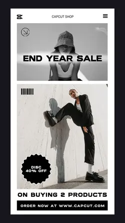 End Year Fashion Sale Promotion Instagram  Story