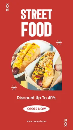 Food and Beverage Street Food Instagram Story Post