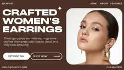 Fashion Jewerly Crafted Women Earrings Promotion Youtube Thumbnail