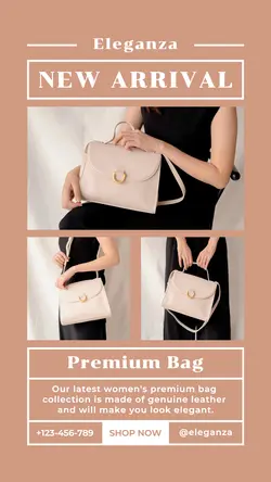 Fashion Women Bag Product Display Instagram Story
