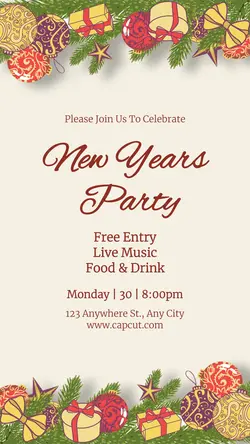 Other Industries New Years Party Instagram Story