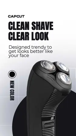 White Gradient Shaver Product Display Story