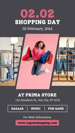 Shopping Day Product Display Instagram Story