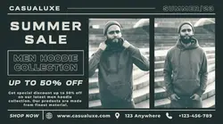 Fashion Hoodie Sale Promotion Facebook Ads