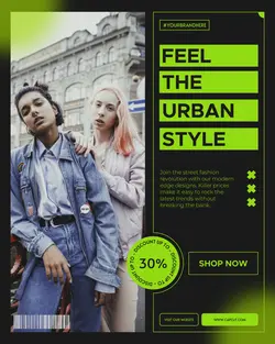 Fashion Brand Urban Outfit Sale Instagram Post