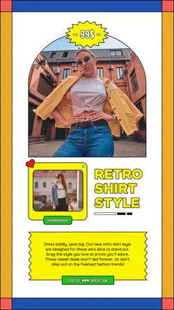 Retro Outfit Brand Sale Instagram Story