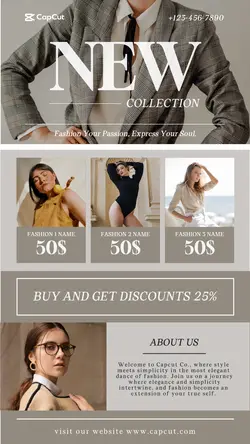 Fashion Display Promotion Page