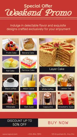 FOOD & BEVERAGE DISPLAY PROMOTION IG STORY