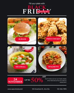 BLACK FRIDAY DISCOUNT PROMOTION INSTAGRAM PORTRAIT