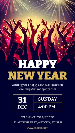 Happy New year Instagram Story
