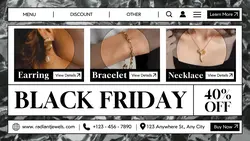 Black Friday Jewelry Promotion Twitter Post