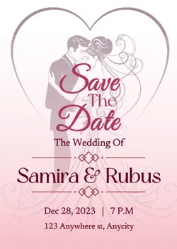 non marketing Personal occasions - wedding Invitation