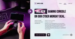 Cyber Monday Gaming Sale Facebook Ad