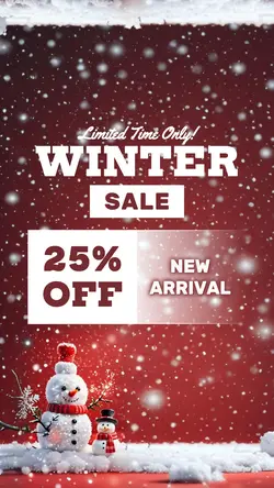 January Track Winter Sale Instagram Story