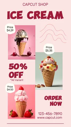 Ice Cream Promotion Instagram Story