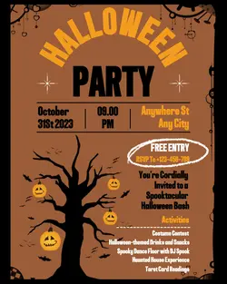 Halloween Party Invitation Instagram Portrait