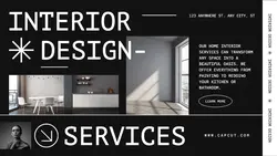 Business Interior Design Promotion Twitter Post