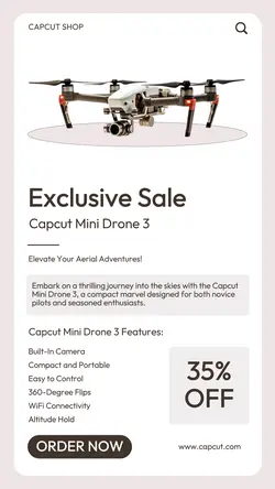 Electronic Drone Sale Instagram Story