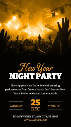 New Year Party Instagram Story