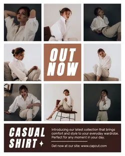 New Casual Shirt Fashion Promotion Instagram Post