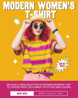 Yellow Modern Fashion Promotion Instagram Post