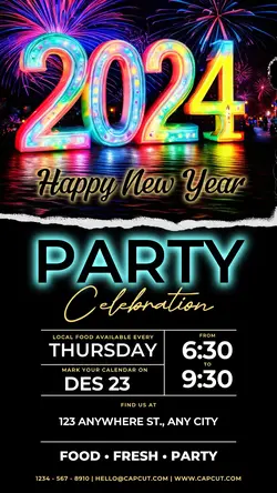 New Year Invitation Instagram Story