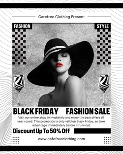 Black Friday Fashion Instagram Portrait