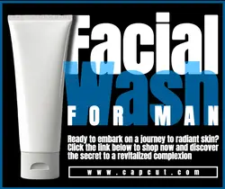 Beauty and Personal Care Facial Wash Product Dispay